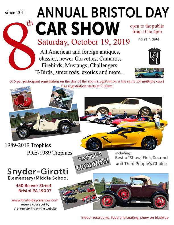 Bristol Day Car Show Flyer 2019